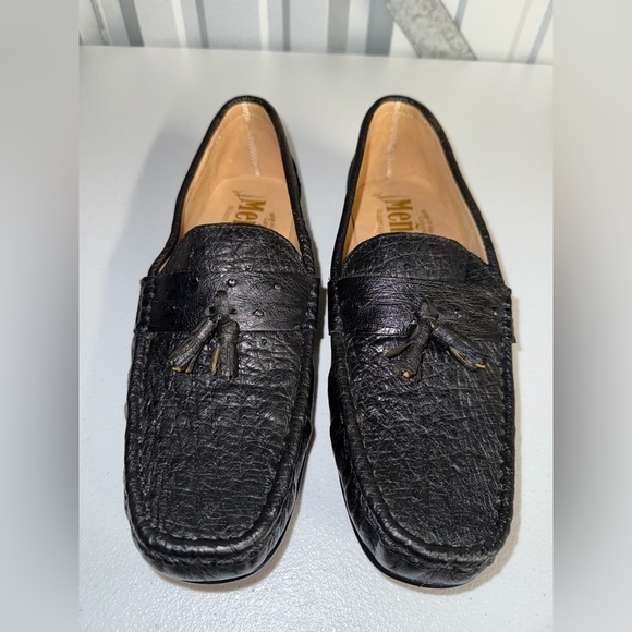 Adler Dark Green Patent Leather Penny Loafers NWOT Meñes Patent Leather Men Loafers Size 11